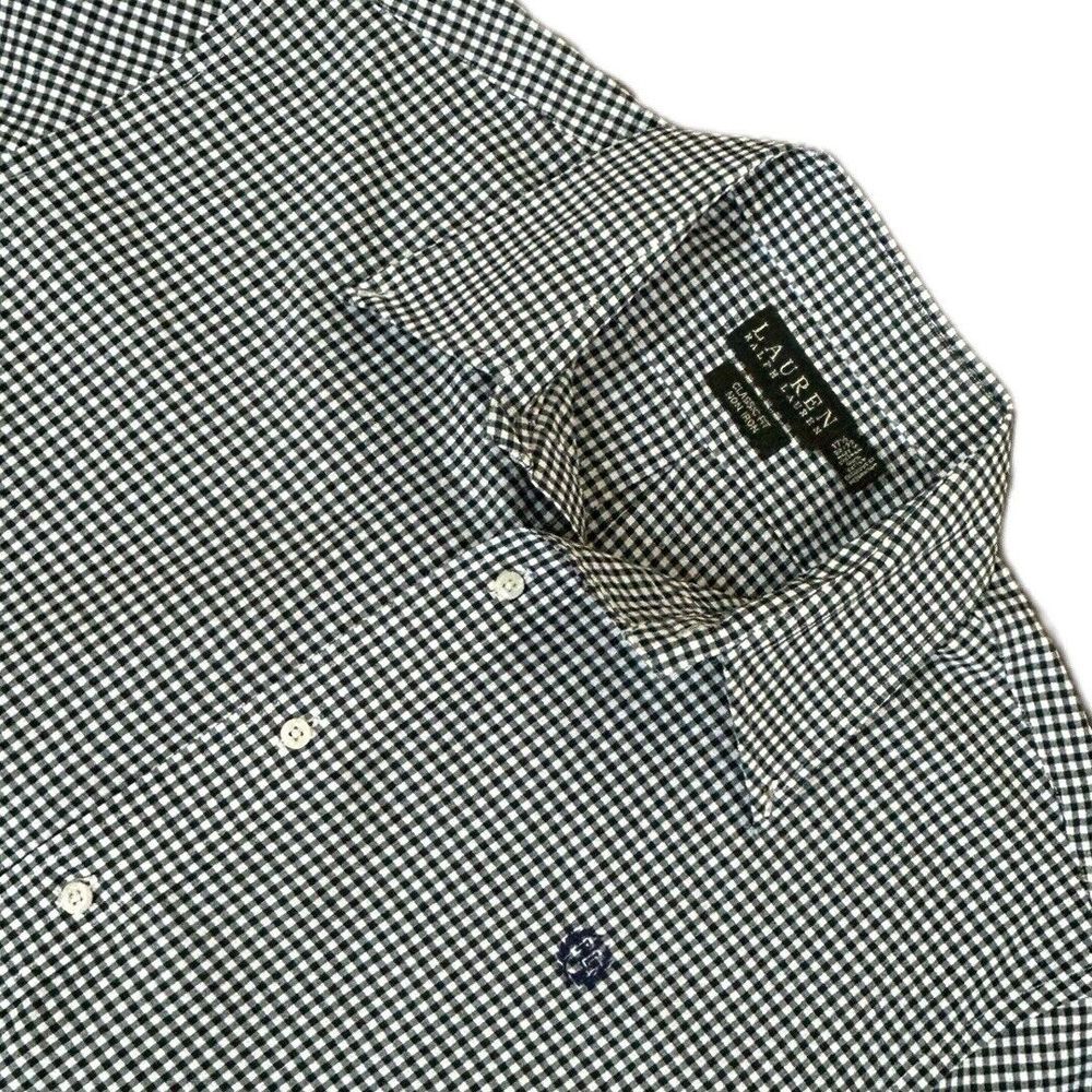 Lauren‎ Ralph Lauren Men Size 17.5 32-33 Check Non Iron Cotton Classic Fit Shirt